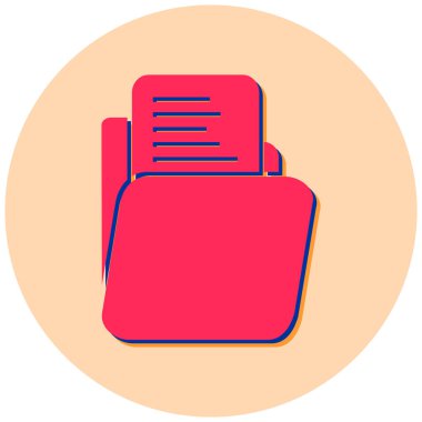 Dosya biçim simgesinin vektör illüstrasyonu