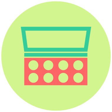 Makyaj Paleti düz vektör simgesi