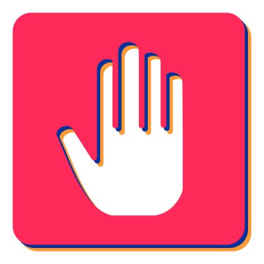 dur simgesi, vektör illüstrasyonu