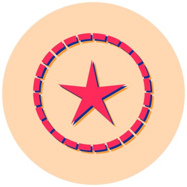 yıldız simgesi vektör illüstrasyonu