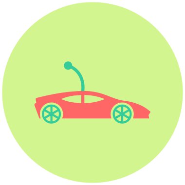 - Araba. Web simgesi basit illüstrasyon