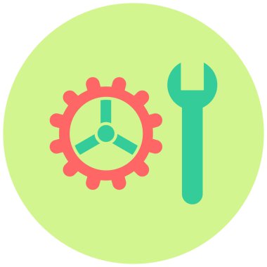 - Teknik destek. Web simgesi basit tasarım