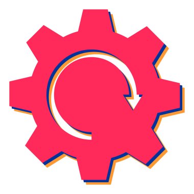 beyaz arkaplanda dişli simgesi