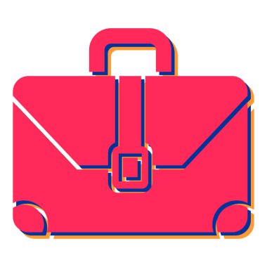 evrak çantası ikonu vektör illüstrasyonu