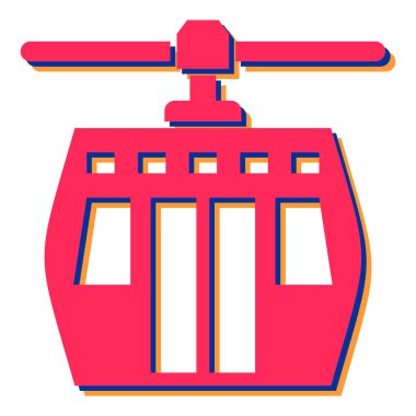 Modern b 'nin vektör illüstrasyonunda havaalanı simgesi yok