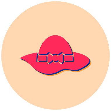 Şapka. Web simgesi basit illüstrasyon