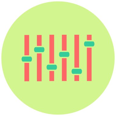 Dengeleyici. Web simgesi basit tasarım