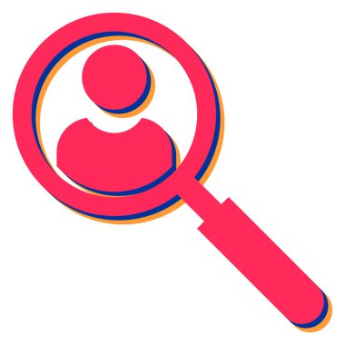 Arama simgesi vektör illüstrasyonu