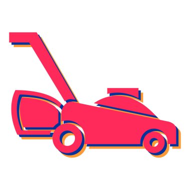 Bir araba simgesinin vektör illüstrasyonu