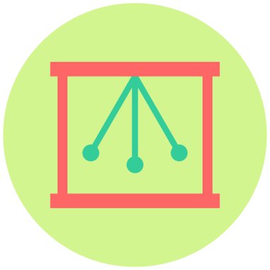 Sarkaç simgesinin vektör illüstrasyonu