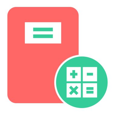 hesap makinesi simgesi vektör illüstrasyonu