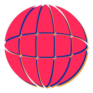 Dünya ikonu. vektör illüstrasyonu