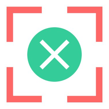 İptal et. Web simgesi basit tasarım