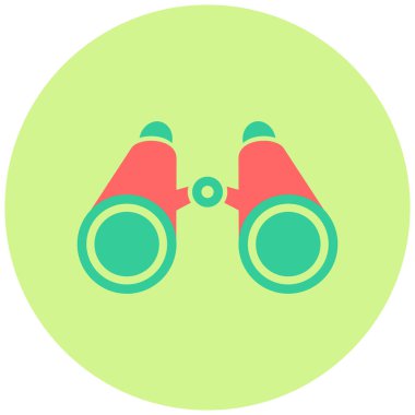 Dürbün. Web simgesi basit tasarım