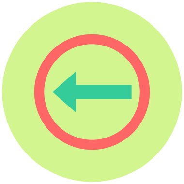 Projeniz için sol yön ok simgesi