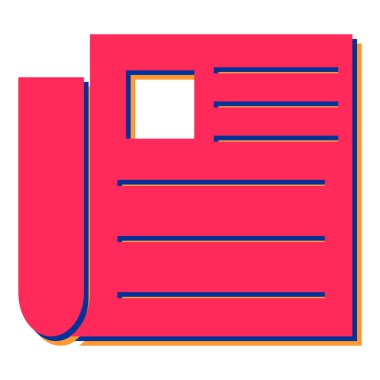 belge simgesi vektör illüstrasyonu