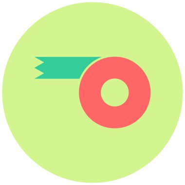 Teyp. Web simgesi basit illüstrasyon