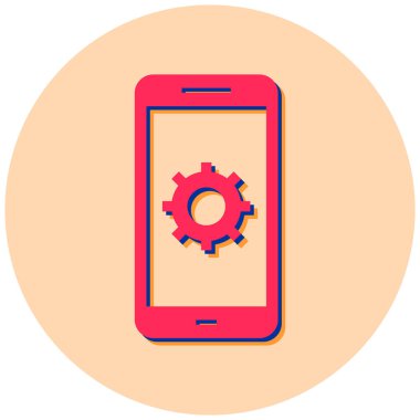 mobil ayarlar vektör simgesi modern basit tasarım