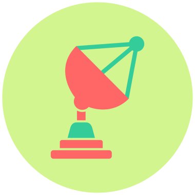 Uydu. Web simgesi basit illüstrasyon