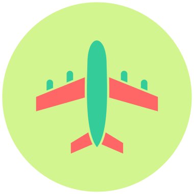 Uçak. Web simgesi basit illüstrasyon