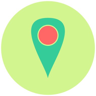 gps. Web simgesi basit illüstrasyon