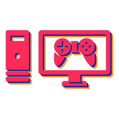 Video oyunu konsolu vektör illüstrasyon tasarımı