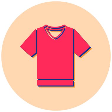 t-shirt vektör simgesi