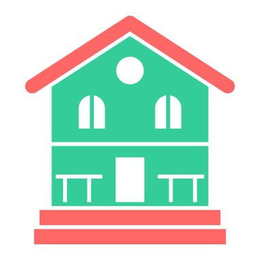 Ev. Web simgesi basit illüstrasyon