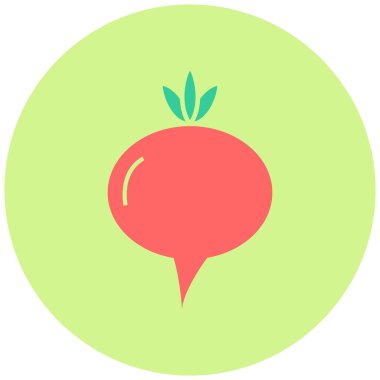 Şalgam. Web simgesi basit illüstrasyon