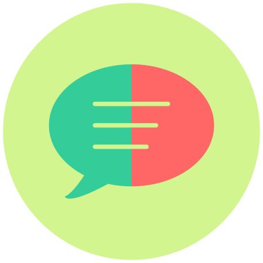 Konuş. Web simgesi basit illüstrasyon