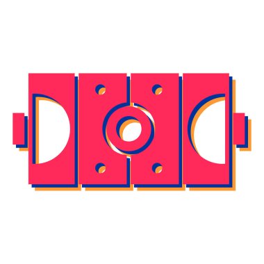 Modern b 'nin vektör illüstrasyonu eksik simgesi