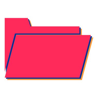 Belgeler ve kırmızı arkaplan vektör illüstrasyon tasarımı içeren dizin