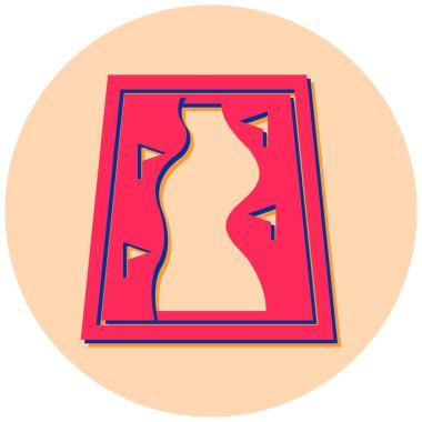 Tek bir simgenin vektör illüstrasyonu