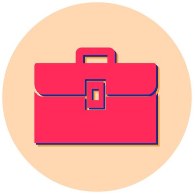 Çanta. Web simgesi basit illüstrasyon