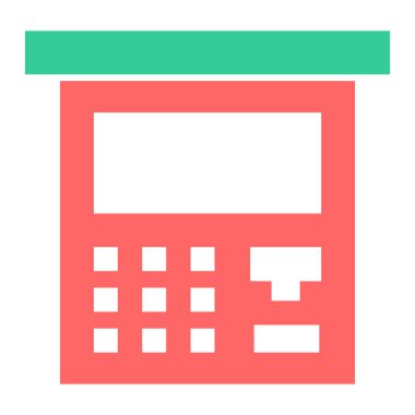 hesap makinesi düz vektör simgesi