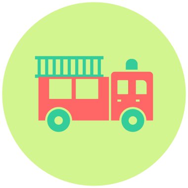 İtfaiye. Web simgesi basit tasarım