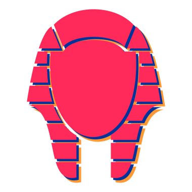 Kırmızı ve beyaz işaretinin vektör çizimi