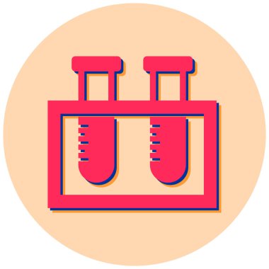 test tüp vektör simgesi