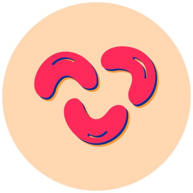 - Şeker. Web simgesi basit illüstrasyon