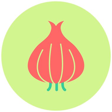Soğan. Web simgesi basit illüstrasyon