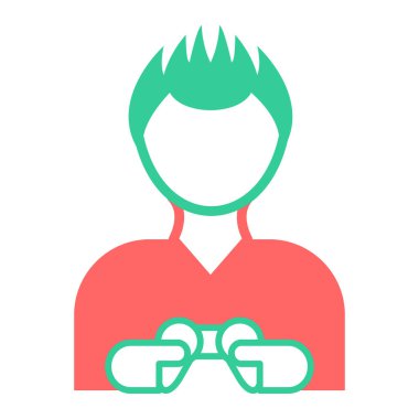 man simgesi, vektör illüstrasyonu basit tasarım 