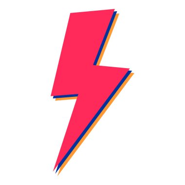 Şimşek simgesi vektör illüstrasyon tasarımı