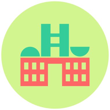 Brezilya Kongresi. Web simgesi basit illüstrasyon