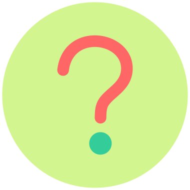 Soru işareti. Web simgesi