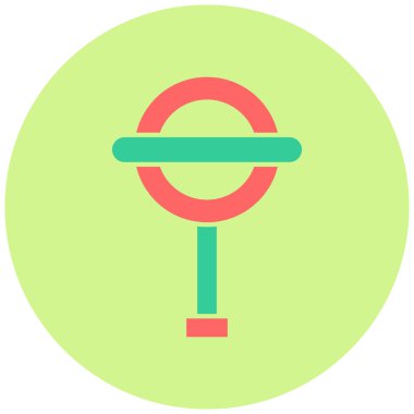 Yeraltı İşareti simgesinin vektör illüstrasyonu