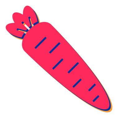 Havuç ikonu. vektör illüstrasyonu