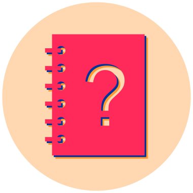 Kitap. Web simgesi basit illüstrasyon