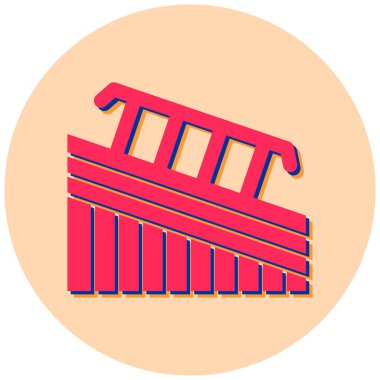 Bina. Web simgesi basit illüstrasyon