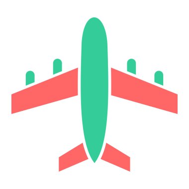 Uçak. Web simgesi basit illüstrasyon