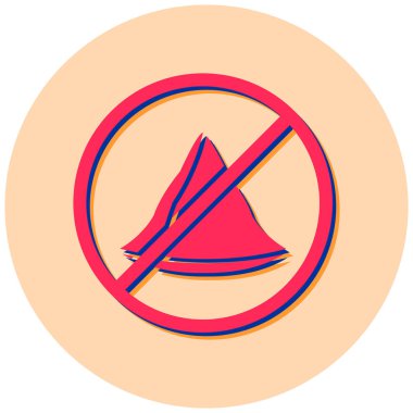 tüten simge yok, vektör illüstrasyonu